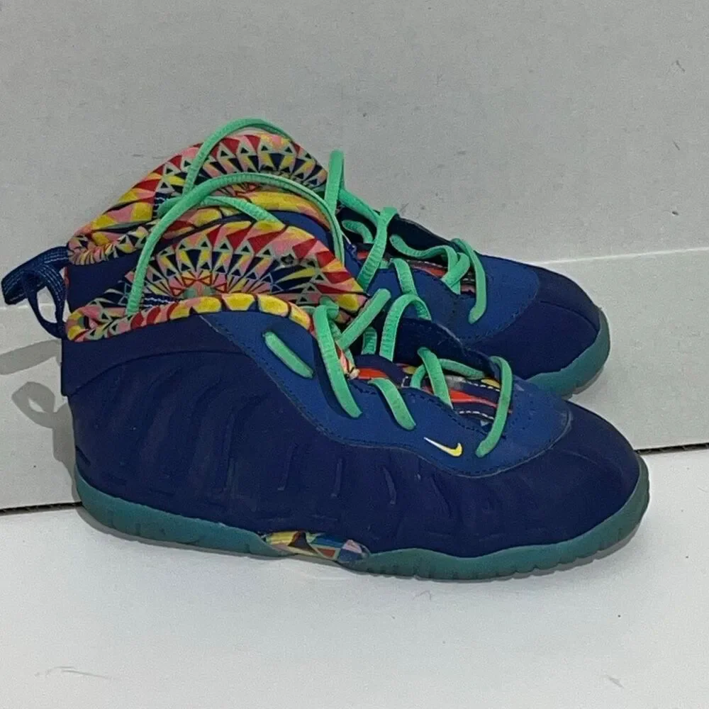 Nike Kids' Multicolor Little Posite One Kaleidoscope Athletic Shoes‎ Size 10C